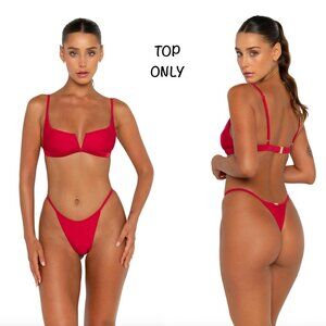 FAE Swim GYPSY Bikini Top - Hibiscus - V-Wire - Sustainable ECONYL® - Designer